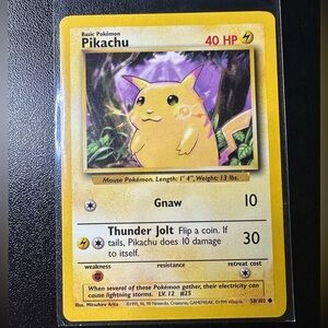 Vintage Chubby Pikachu Base Set